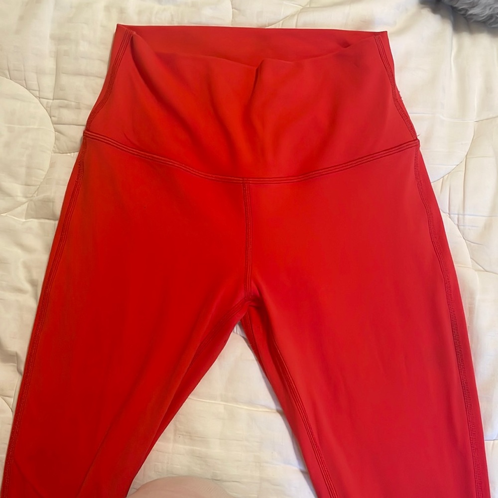 Red 25 in aligns worn once